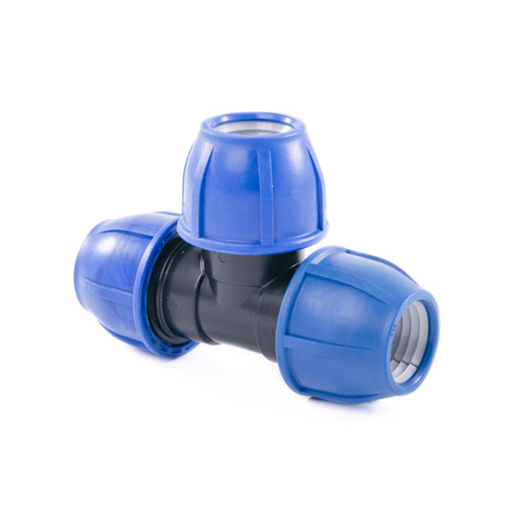 Тройник компрессионный для ПНД труб Lammin, 25 x 20 x 25 мм