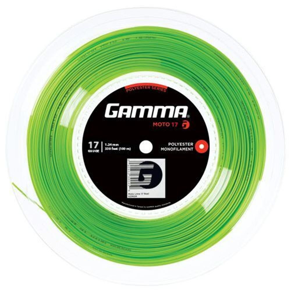Теннисные струны Gamma MOTO (100 m) - lime