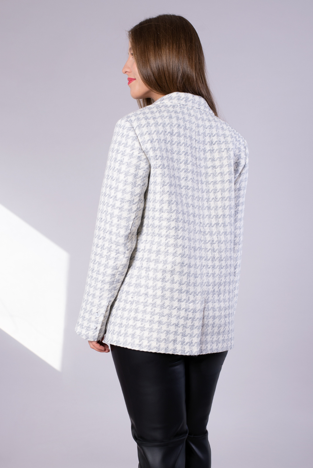 Жакет женский 3966зпа, бело-серый #323Бсе043966зп