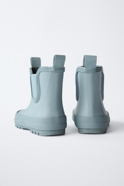 ZARA РЕЗИНОВЫЕ САПОГИ С ЭЛАСТИЧНЫМИ ДЕТАЛЯМИ, ХАКИ