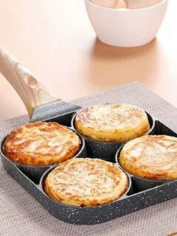 Сковорода для яичницы блинов оладьи сырников 4 секции