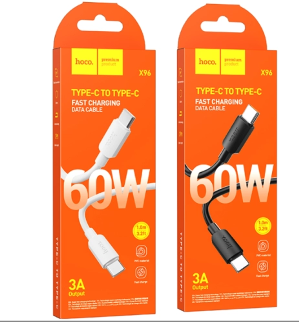 Кабель HOCO X96 Hyper 60W fast charging data cable Type-C to Type-C