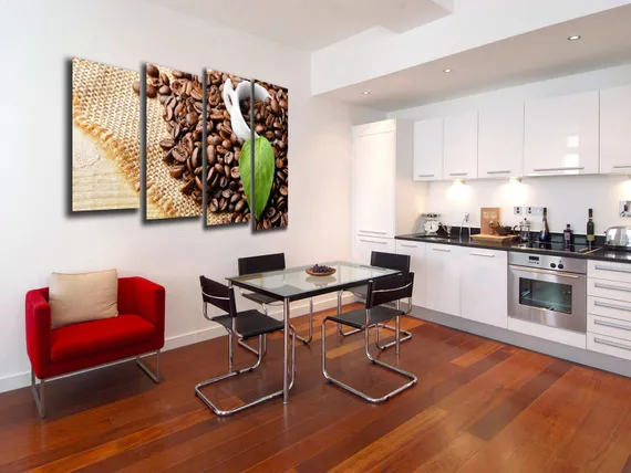 Модульная картина "Интригующее кофе"