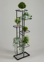 Подставка для цветов Greengo, 7 полок, 43×22×126 см, напольная, металл, чёрная