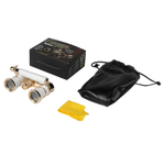 Бинокль театральный Veber Opera БГЦ 3x25 лорнет, белый/золотой