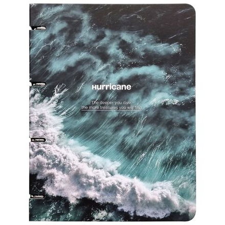 Тетрадь А4 120л кл. на кольцах Infolio "Be Smart. Ocean. Ураган"