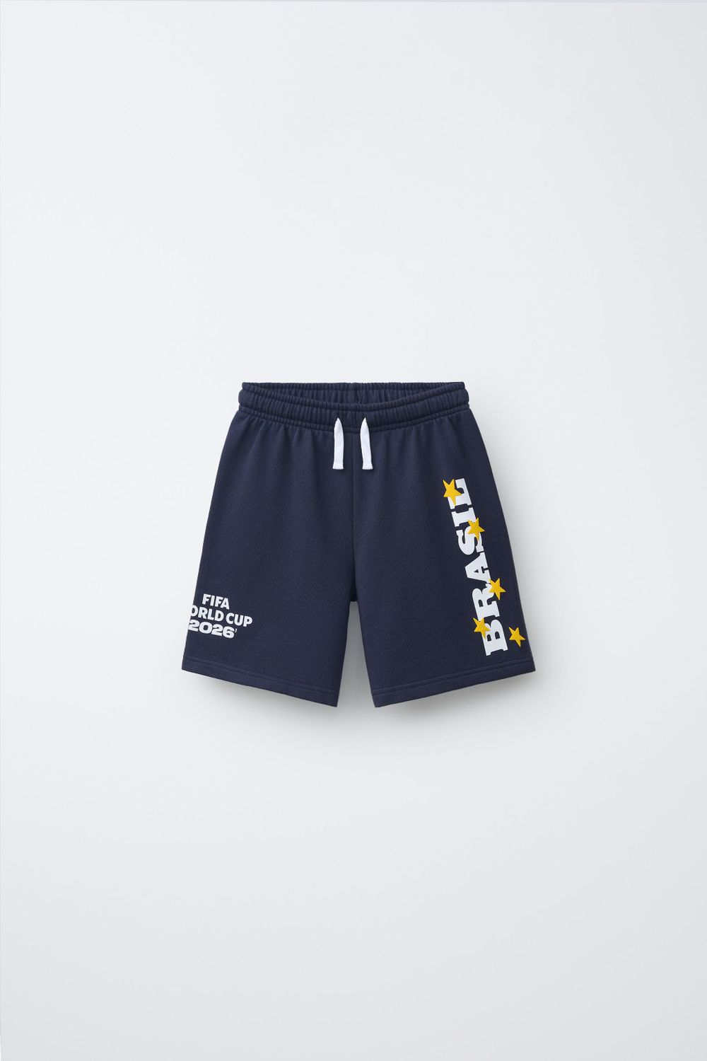 ZARA ШОРТЫ С ПРИНТОМ BRASIL FIFA WORLD CUP ™ 2026, МОРСКОЙ СИНИЙ