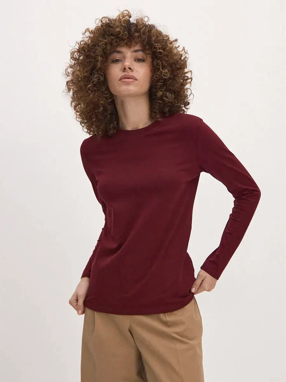 Лонгслив облегающий