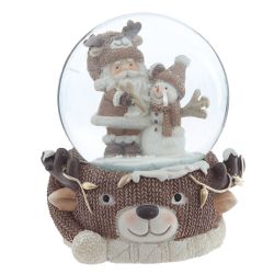 GAEM Фигурка декоративная "Дед Мороз" в стекл шаре, D 6.5 см, L7 W7 H8,5 см, 2в.
