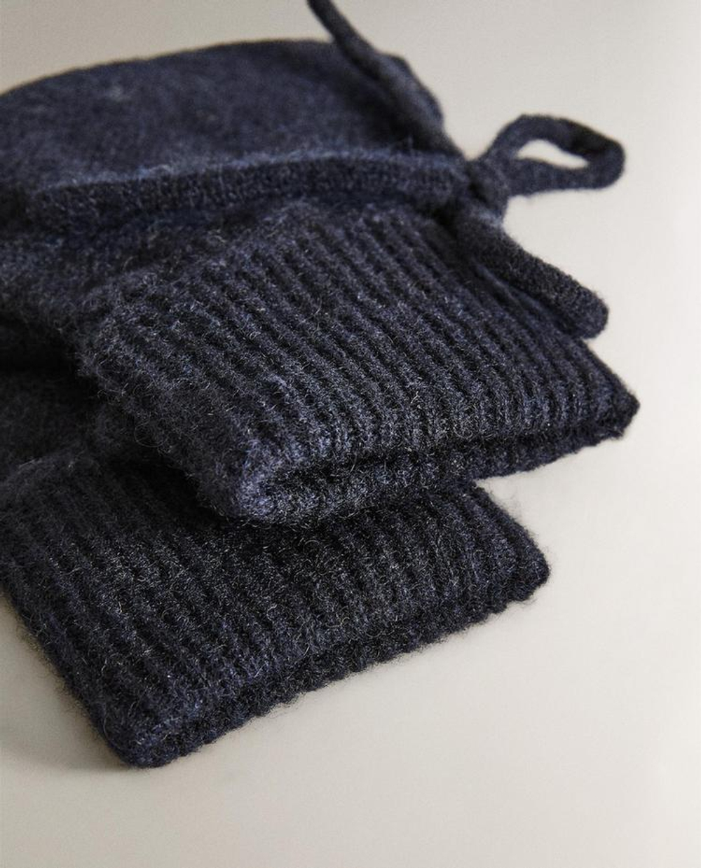 ZARA HOME ДЕТСКИЕ ПИНЕТКИ ИЗ КАШЕМИРА, СИНИЙ