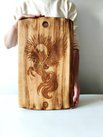 Разделочная доска из спила Сибирского кедра Лошадь