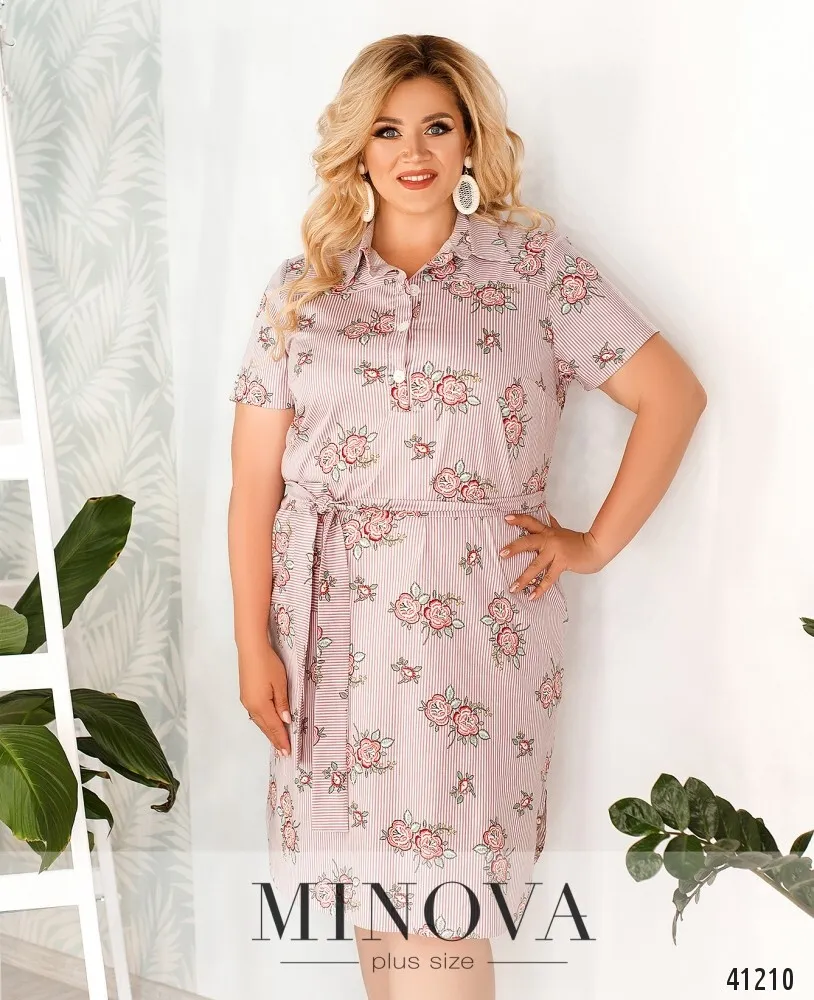 Платье 450Б-розовый Minova