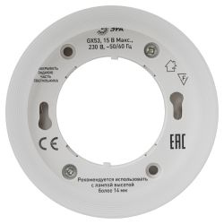 Светильник настенно-потолочный спот ЭРА OL38 WH под GX53 IP20 белый