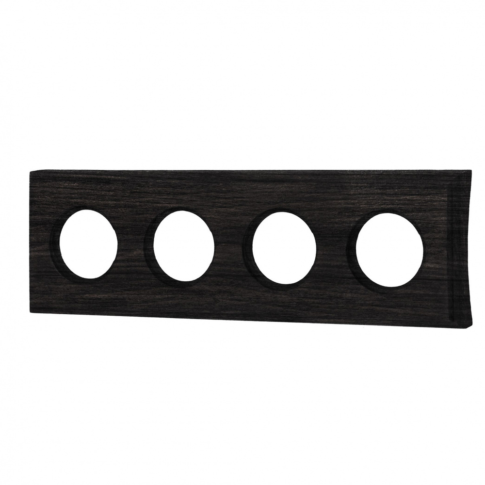 Рамка 4 постовая (Угольно-черный на бревно 260 мм) С.М. BF4C26-640-119