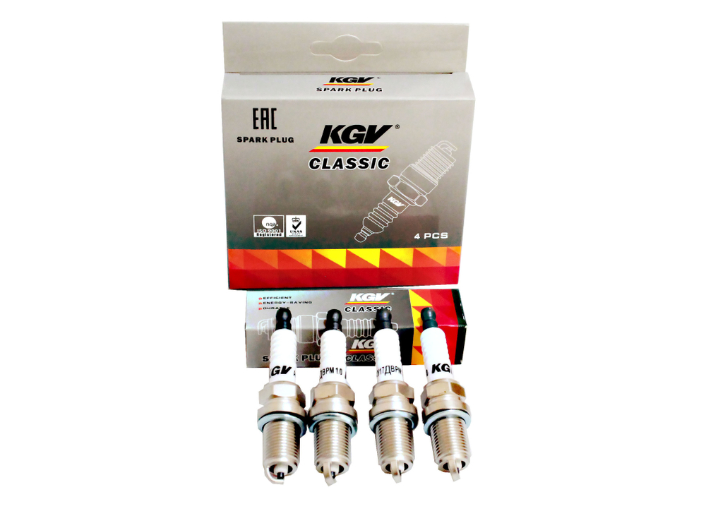 Свечи KGV Classic АУ17ДВРМ 1.0 ВАЗ 2110-2112 16 кл. инжектор (4шт.)
