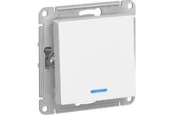 Выключатель Systeme Electric ATLASDESIGN 1-клавишный с индикатором белый 35953