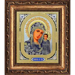 Казанская Божья матерь. Печатная икона