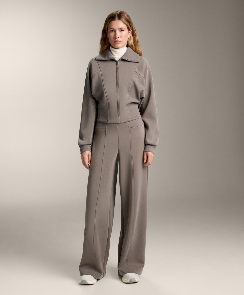 Oysho Куртка с высоким воротником, серовато-коричневый