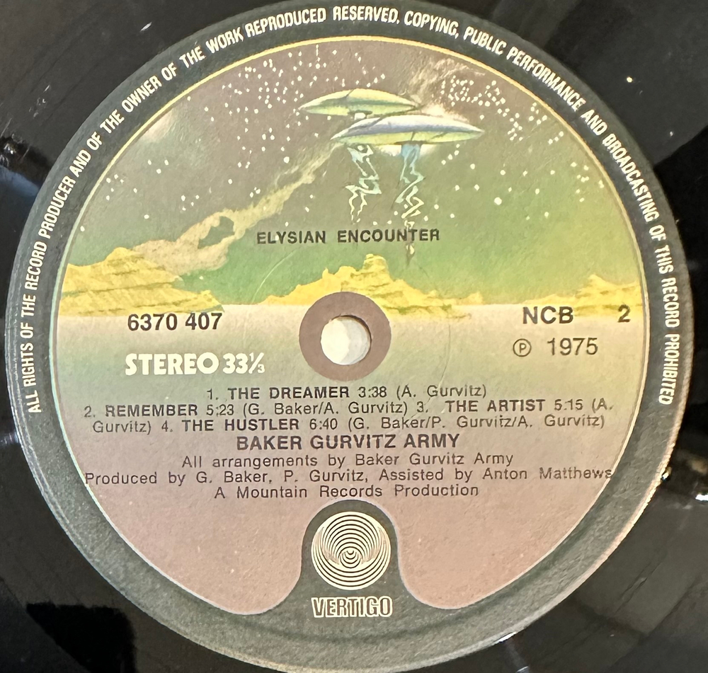 Baker Gurvitz Army - Elysian Encounter (Скандинавия 1975г.)
