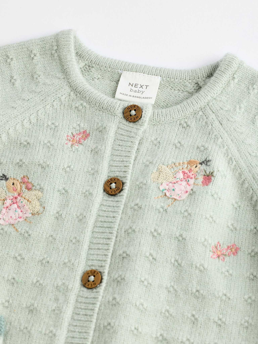 Вязаный кардиган для малышей Next K82-416, Мятный