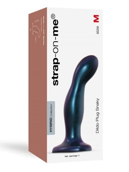 Фаллоимитатор Strap-On-Me Dildo Plug Snaky, силикон, 15,3 см