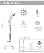 Душ солнечный Arkema Dada D 340 TL