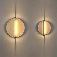 7016/20WL HIGHTECH ODL25 255 золотой ice crack/металл/акрил Настенно-потолочный светильник поворотный 360° IP20 LED 1*20W LUNAR