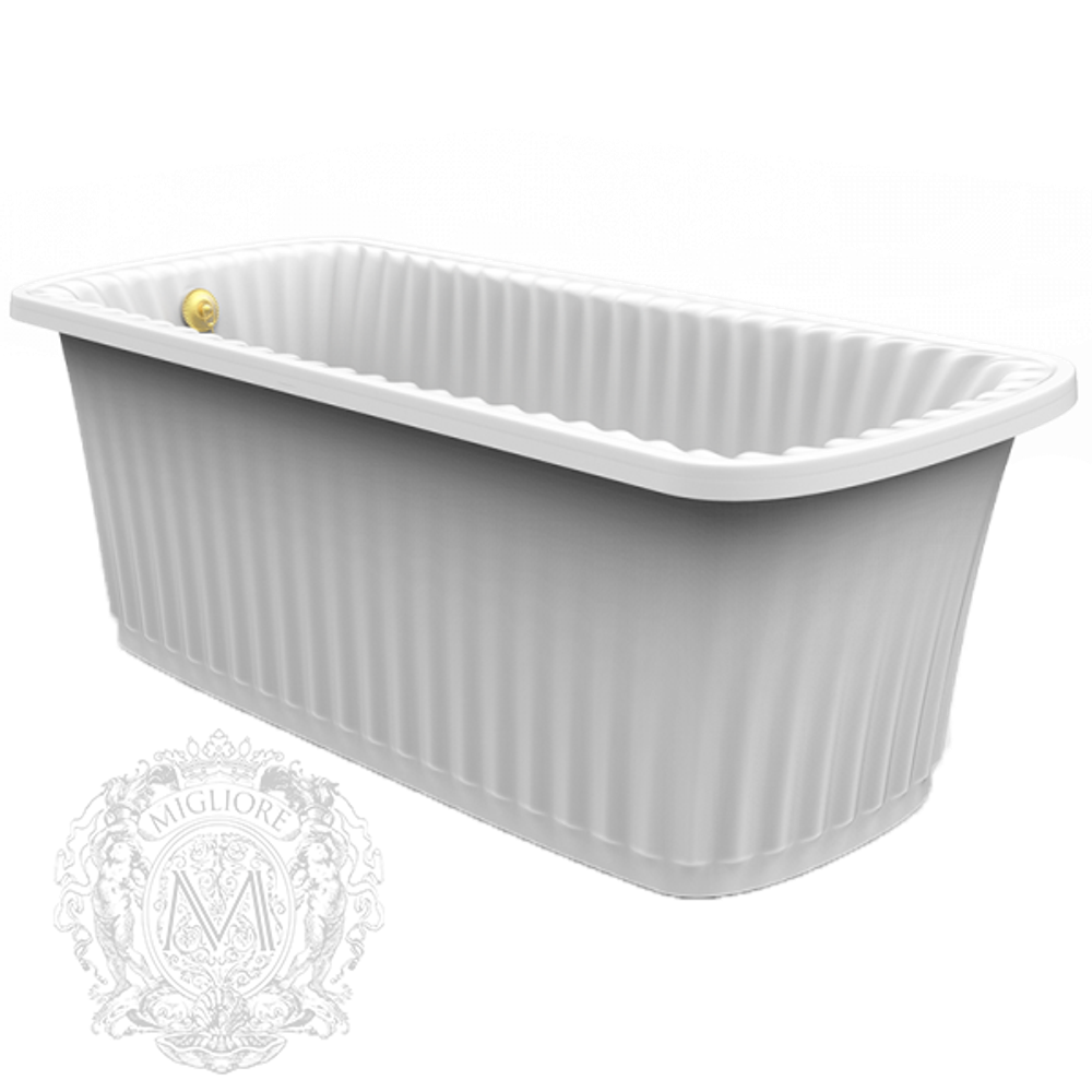 Ванна Migliore Olivia panello 24361 174x80см. бронза акриловая свободностоящая