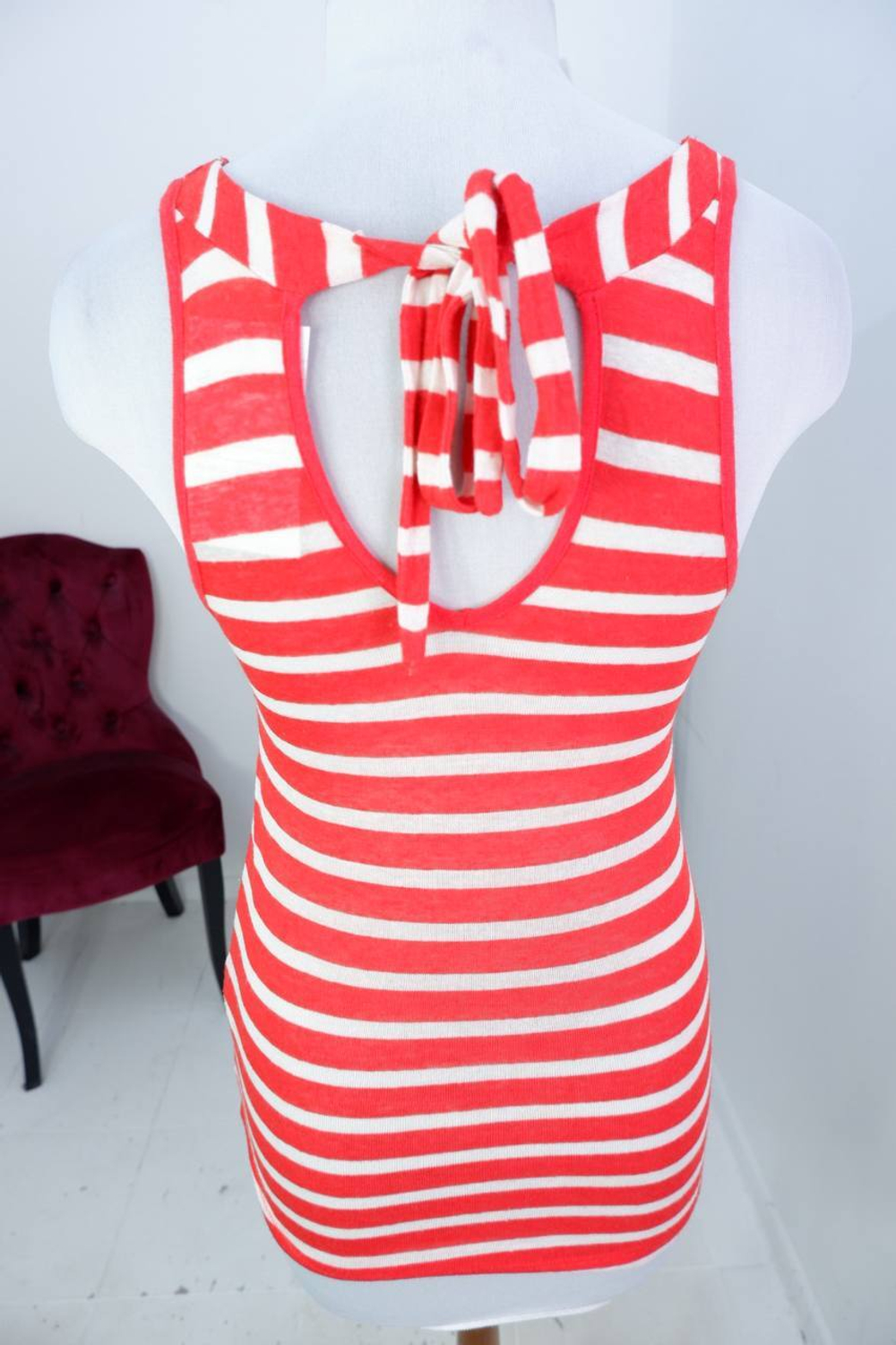 Топ H&M в полоску, маркировка XS, на 42 размер