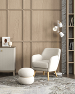 Кресло Ричи тедди белый