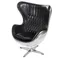 Кресло Egg Aviator, черная кожа