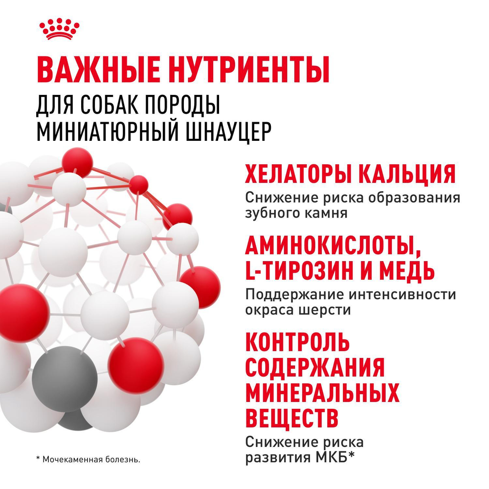 Royal Canin Miniature Schnauzer Adult Корм сухой для взрослых собак породы Миниатюрный Шнауцер от 10 месяцев 3 кг