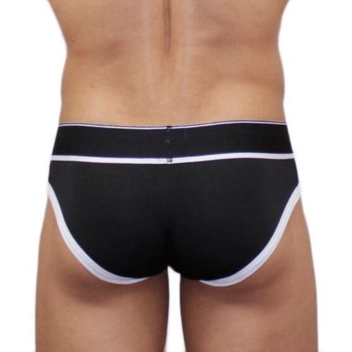 Мужские трусы брифы DIESEL черные с принтом