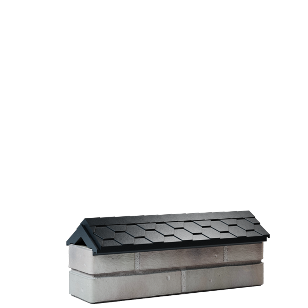 Парапет полимеркомпозитный Everest 130*510 (0,5 кирпич) черный