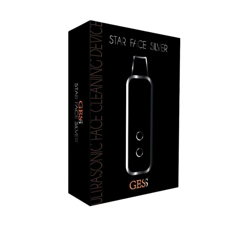 Star Face Silver прибор скрабер для ультразвуковой чистки лица с фонофорезом, уз-чистка, GESS-690 silver