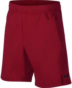 Шорты для мальчика теннисные Nike B Court Dry Short - team crimson/black/black