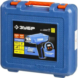 ЗУБР 2000 Вт, технический фен, дисплей, кейс, Профессионал (ФТ-П2000 М2ДК)