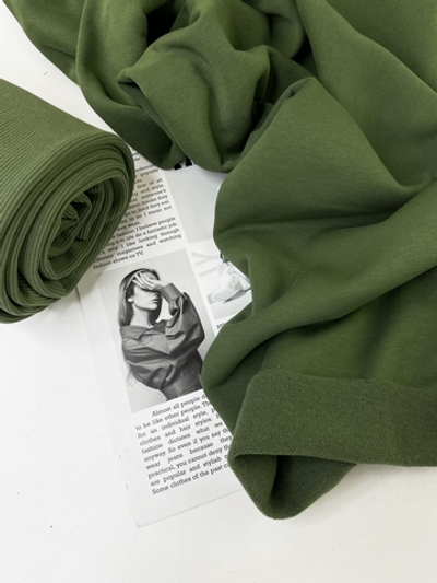 ХАКИ - Кашкорсе с лайкрой, компакт пенье (КРВ579 Ксения) (к1 обрыв нити)