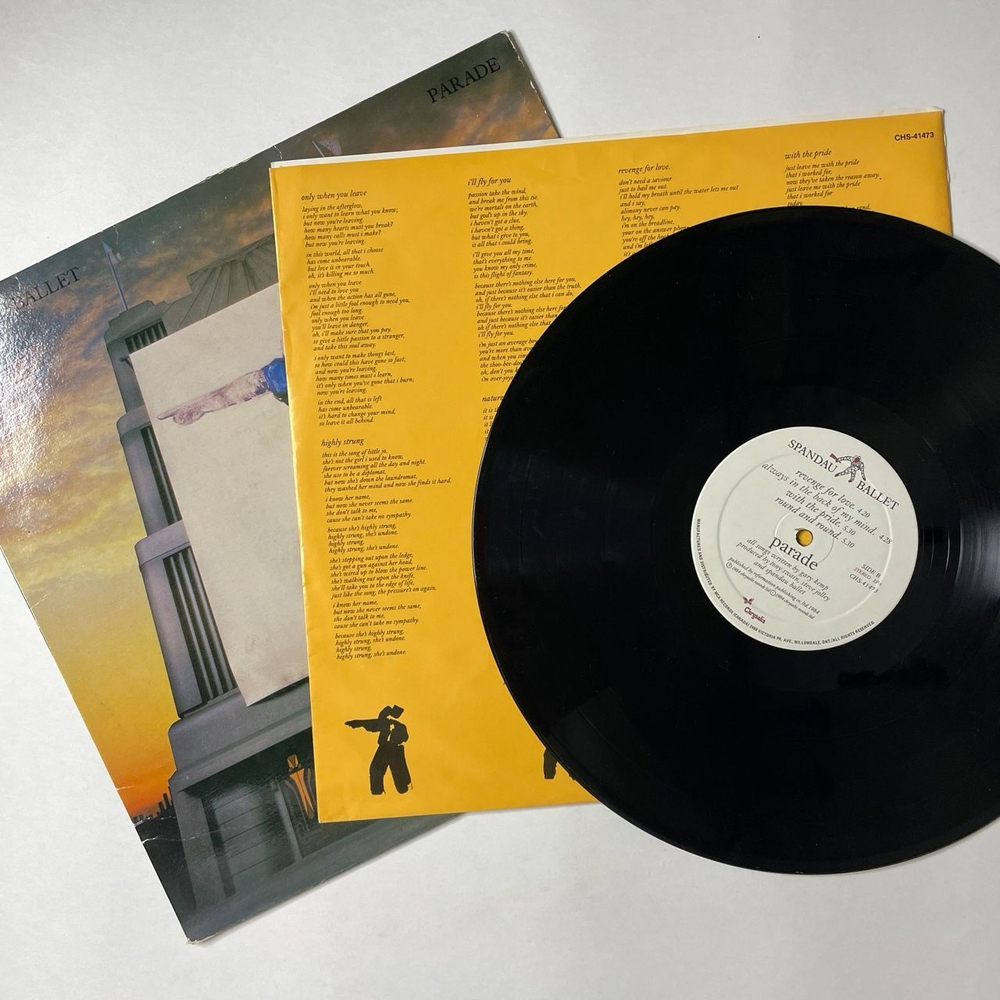 Винтажная виниловая пластинка LP Spandau Ballet Parade (Canada 1984)