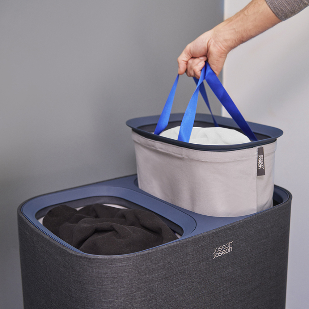 Корзина для белья tota™, 90 л, черная