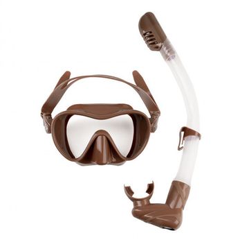 Набор Scorpena маска+трубка для сноркелинга светло-коричневый