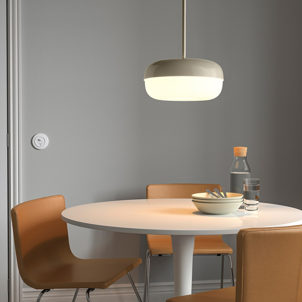IKEA BLÅSVERK  (ИКЕА БЛÅСВЕРК)  -  Подвесной светильник, бежевый, 37 см