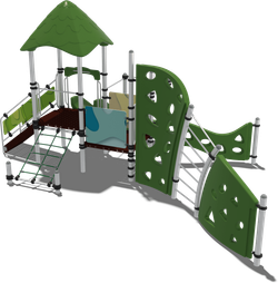Детский городок Санторини (комплектация 3, паттерн Papercut)
