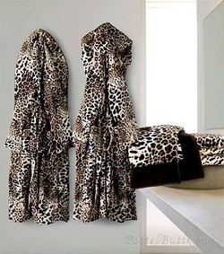 Халат-кимоно сатиновый Roberto Cavalli Bravo коричневый