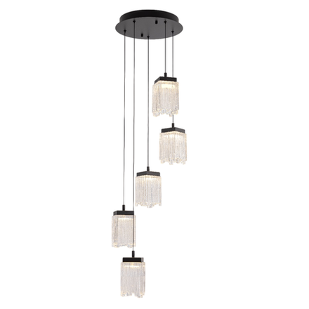 Подвесной светильник MD25020403-5A1 Matt black, LED/25.4W, 3000K dimmable