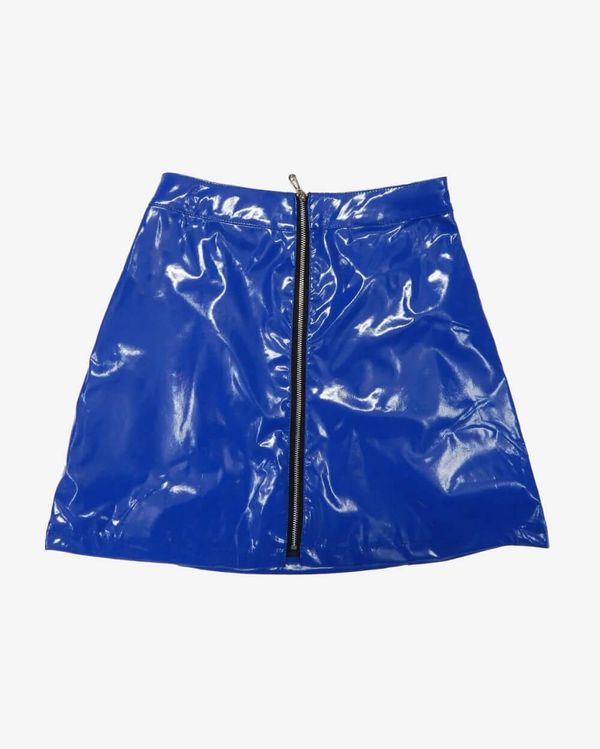 Юбка Лак Синяя - фото 1