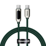 Type-C Кабель Baseus Display Fast Charging Data Cable Type-C to Type-C 100W 1m - Green