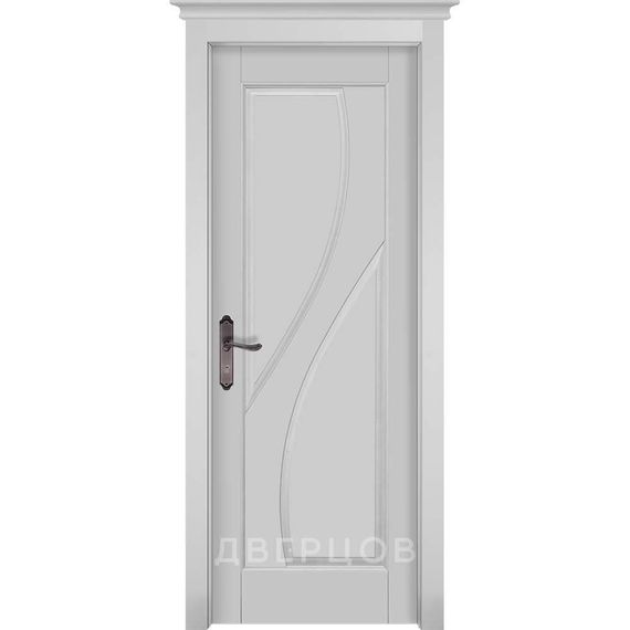 Фото межкомнатной двери массив ольхи ОКА Даяна белая эмаль глухая