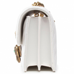 MINI LOVE BAG ICON V QUILT CROSSBODY - white