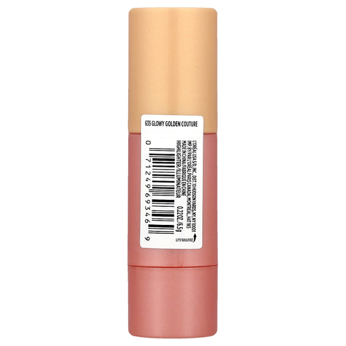 L'Oréal, Lumi, хайлайтер-стик Le Glow, 635 Glowy Golden Couture, 6,5 г (0,22 унции)